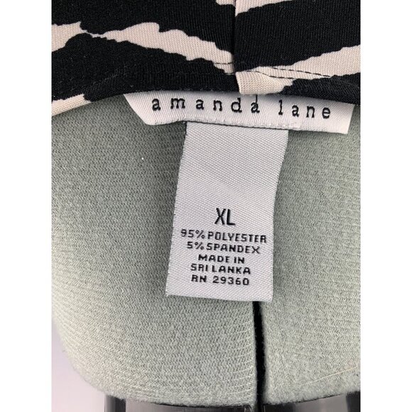 Amanda Lane Zebra Print Sleeveless Wrap Dress XL - Picture 5 of 5